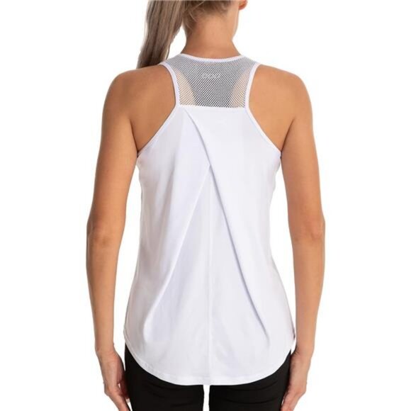 Womens Workout Tops for Women Racerback Tank Tops Mesh Yoga Shirts - Picture 1 of 4